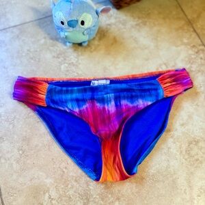 BECCA  Blue and Pink and Orange Swim Bottoms hipster - full coverage